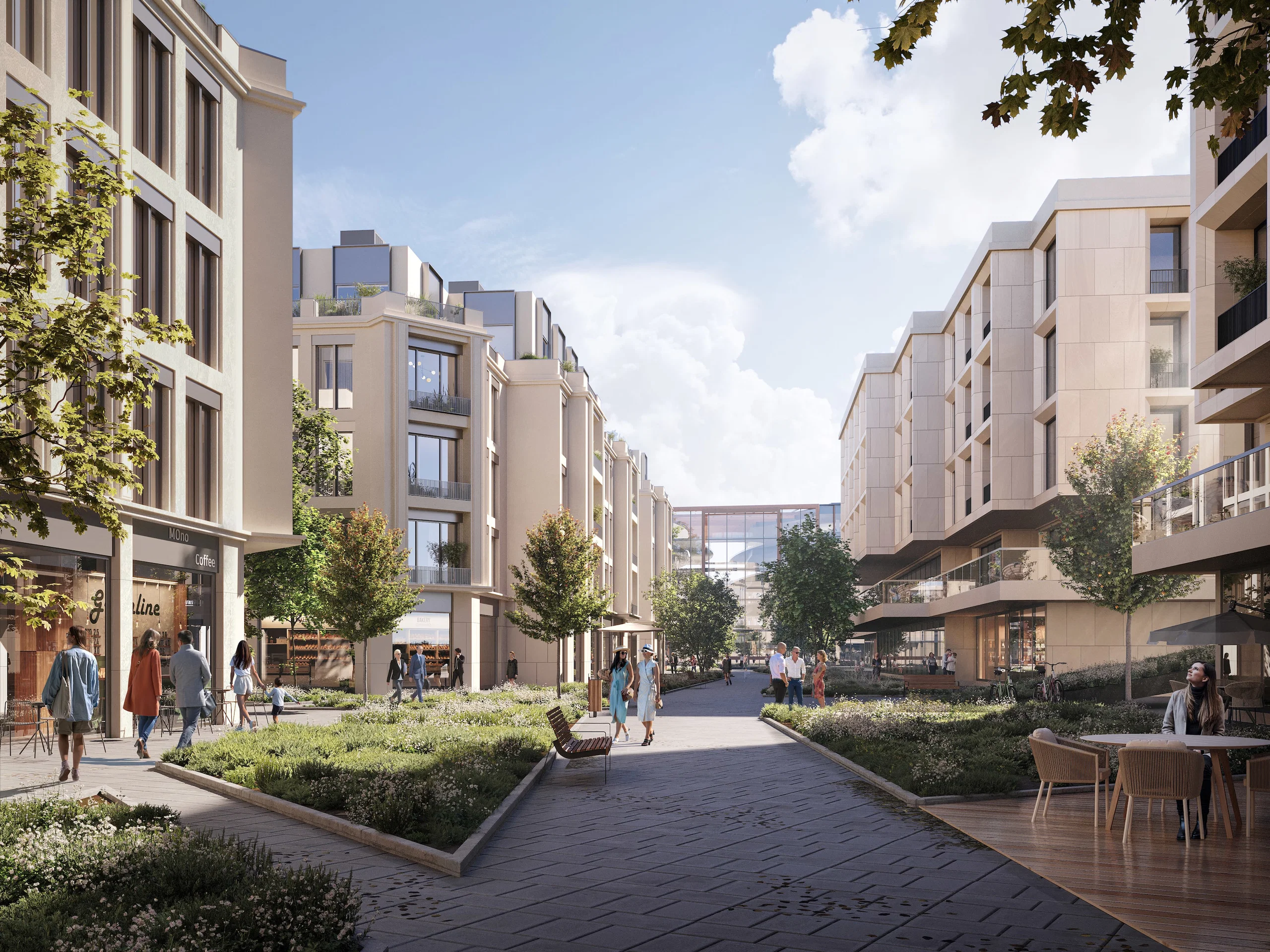 Wilanów residential area - Set of architectural visualizations