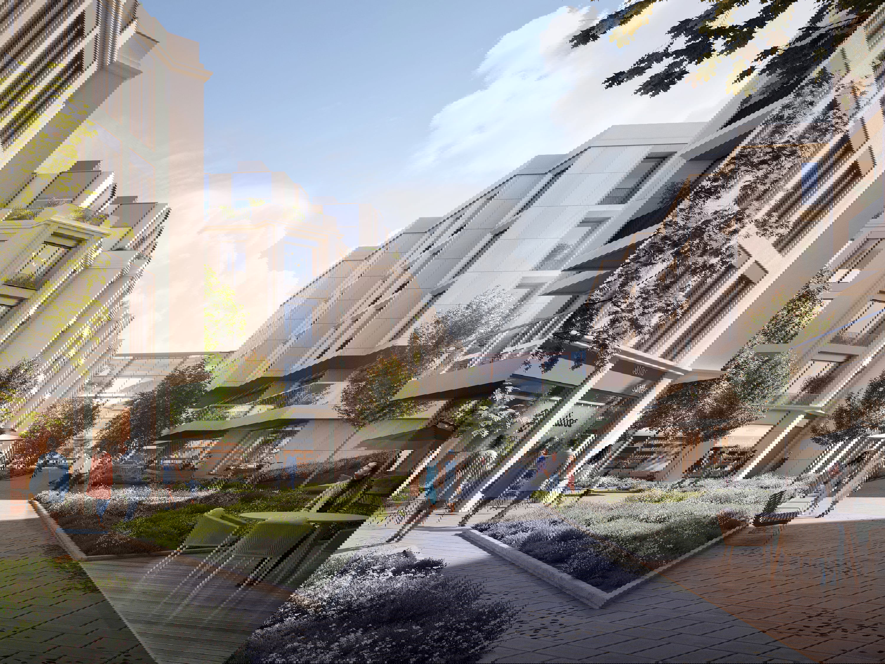 Wilanów residential area - Set of architectural visualizations