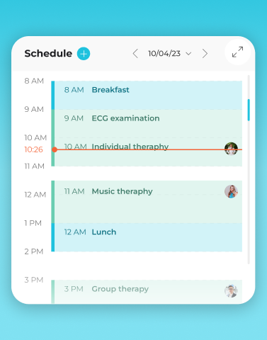 Gedeon Medica - Schedule your doctor's visit interface