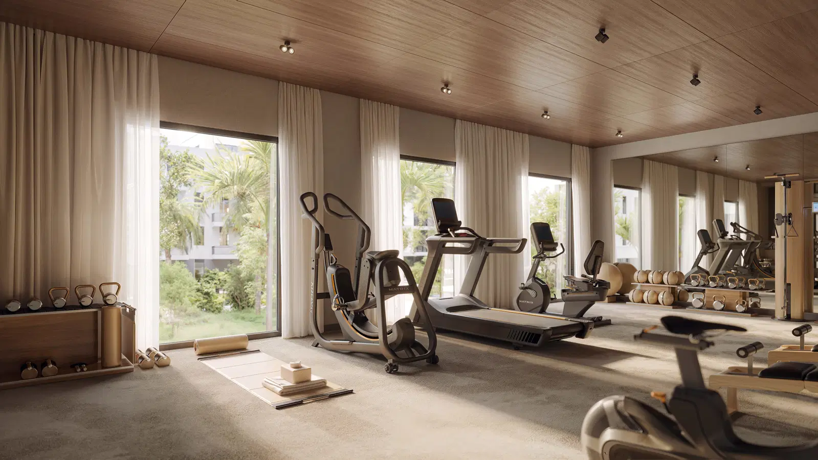 3D Interior Gym Visualization