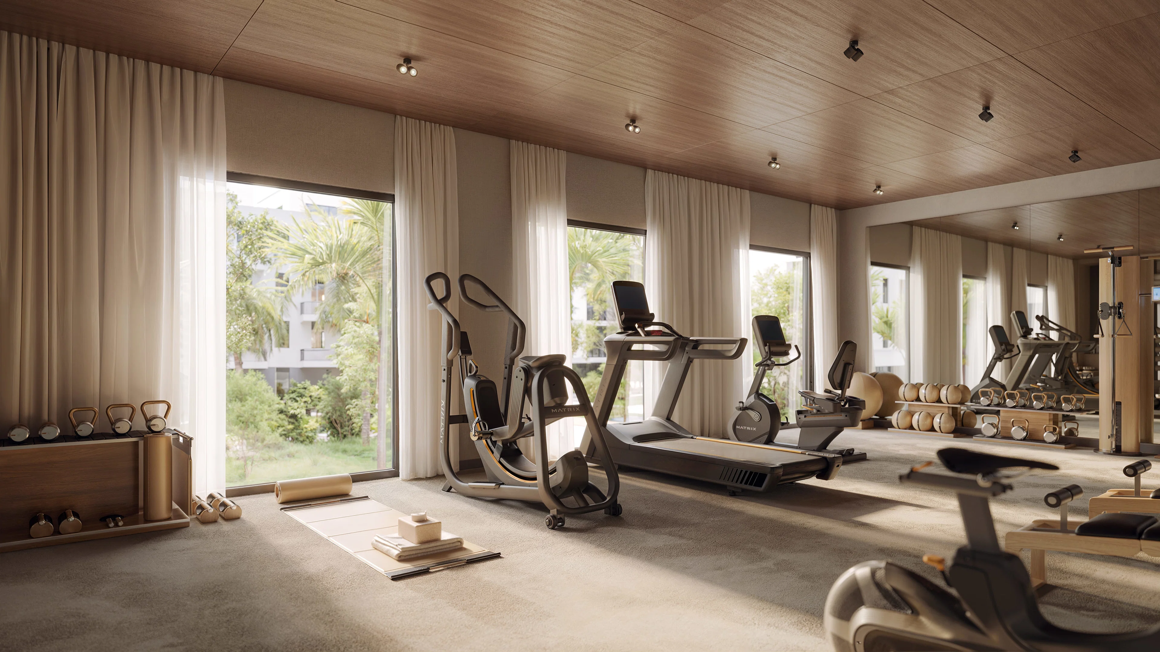 3D Interior Gym Visualization