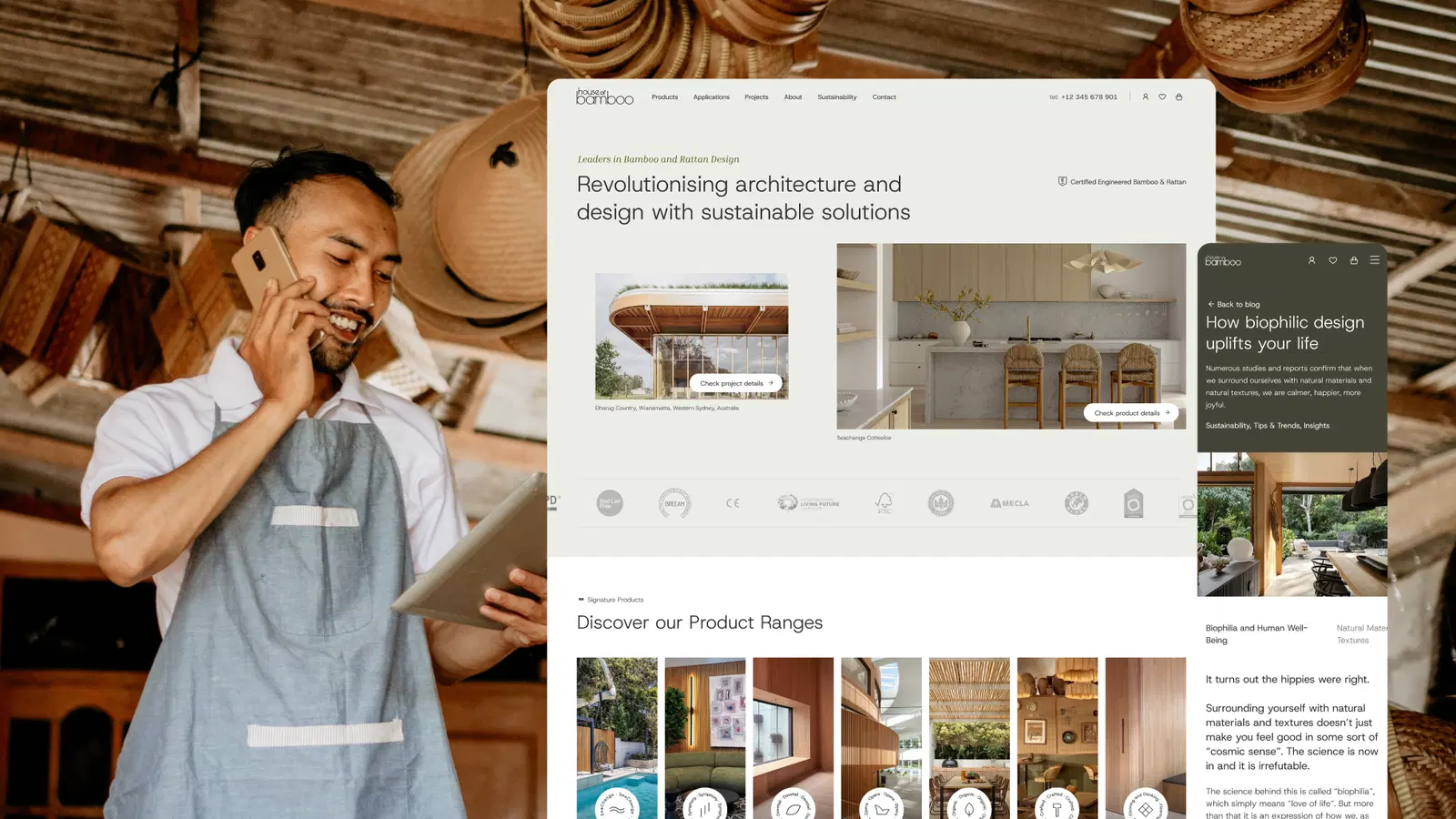 House of Bamboo - UX/UI Website Design
