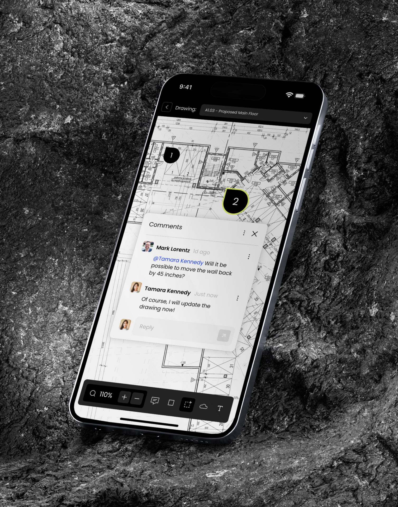 Phone with background