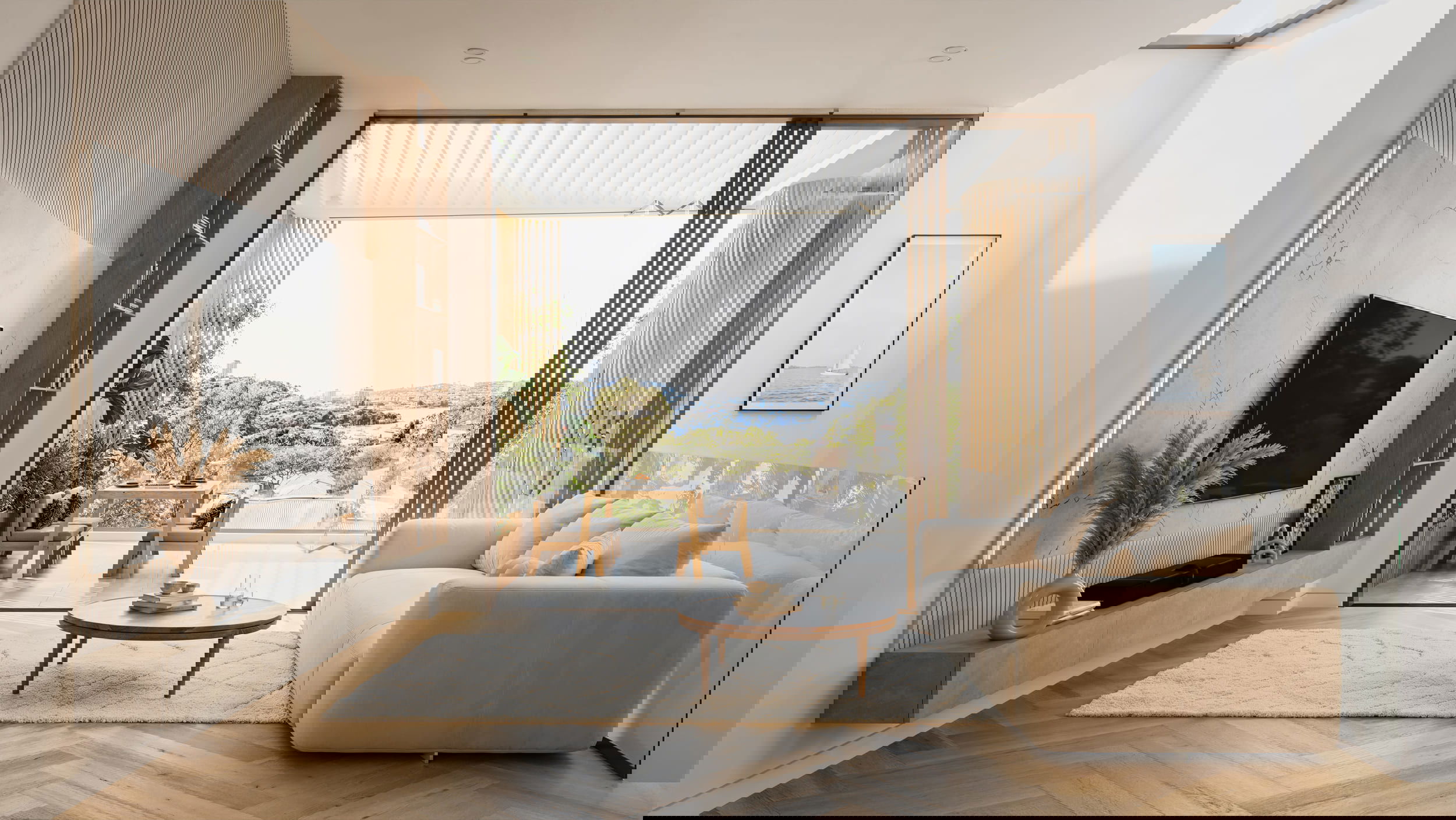 Coastal Residence - Interior Living Space Visualization