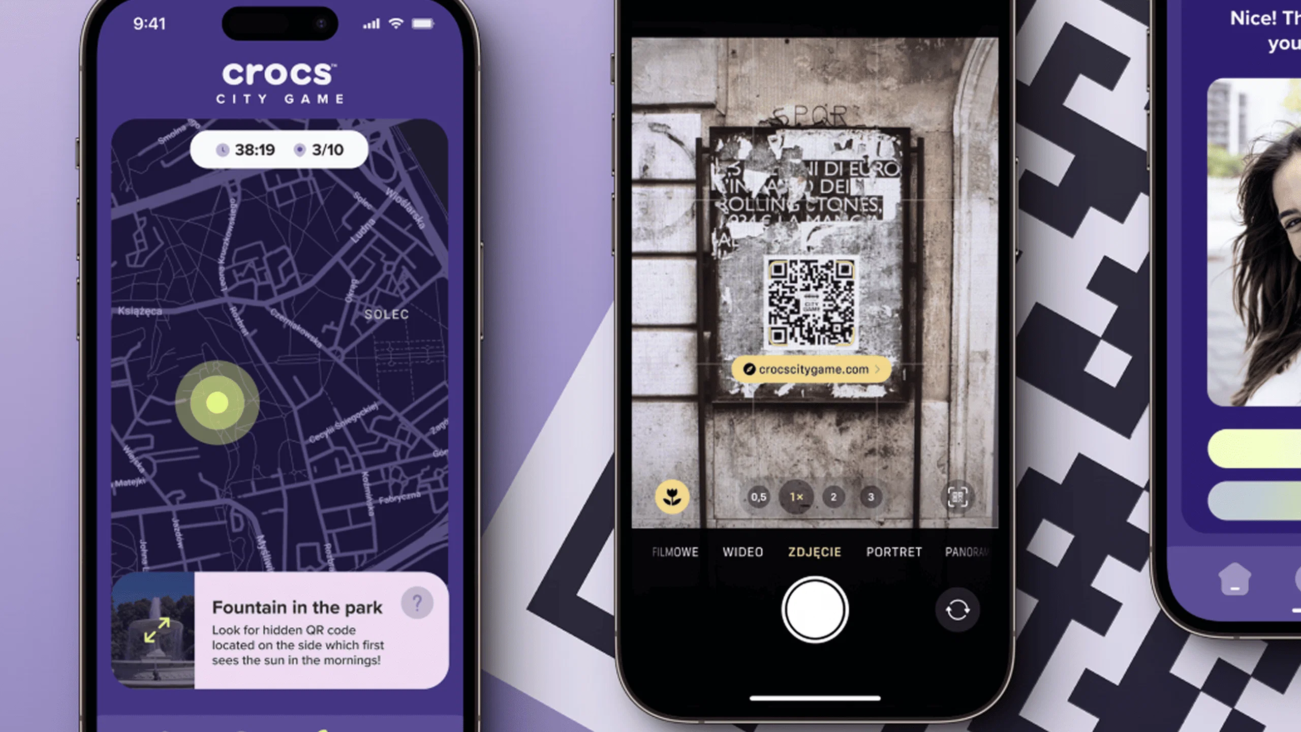 CROCS ECHO CITY GAME INTERFACE AND BARCODE