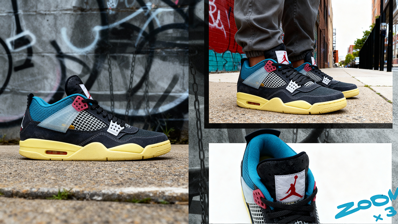 Warsaw Sneaker Store - Union Quest - Air Jordan IV - Image of man wearing Air Jordan IV