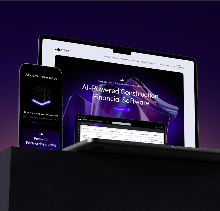 Laptop with abstract elements