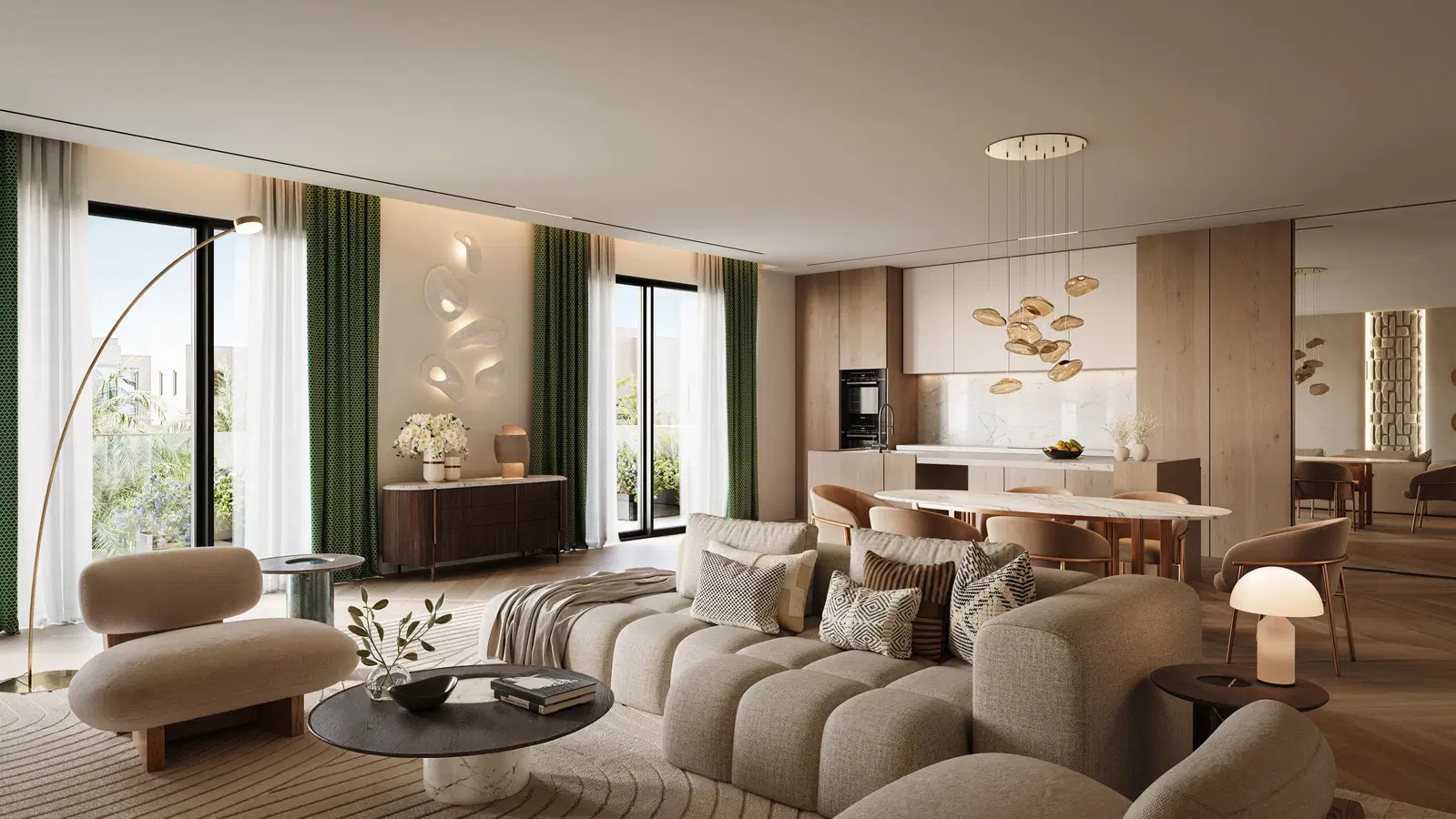 3D Luxury Living Room Design